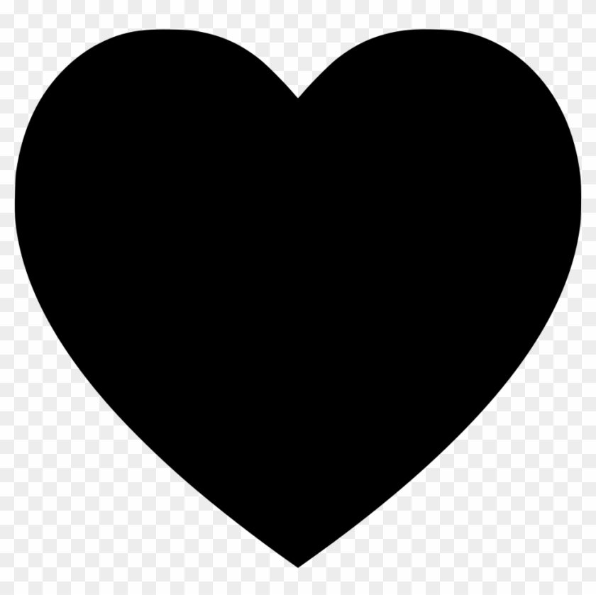 Black Heart Shape Png Clipart