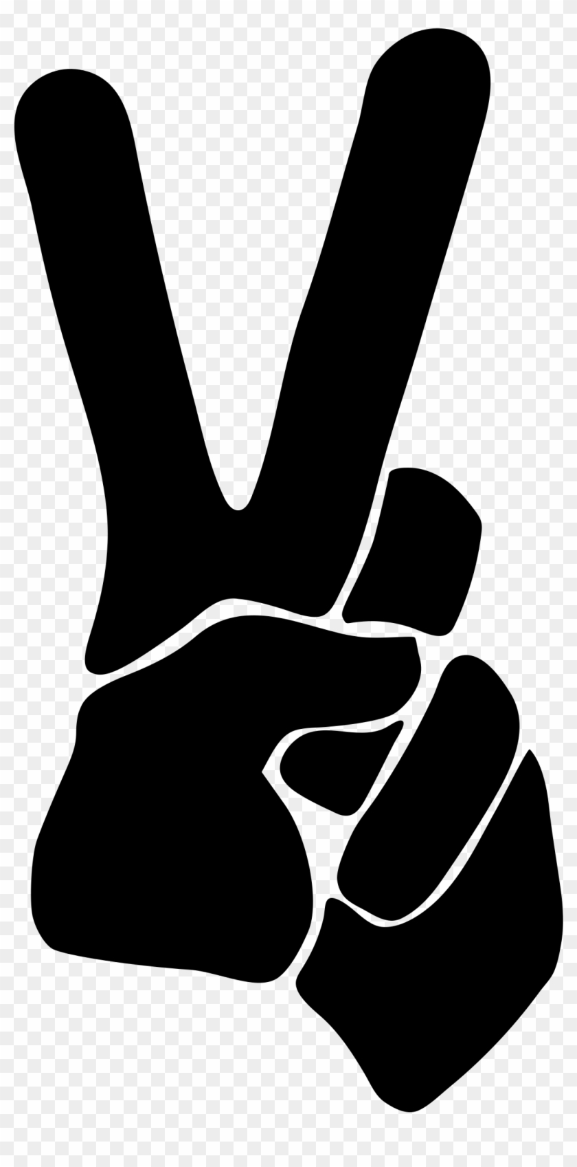 Peace Sign At Getdrawings - Peace Hand Sign Png Clipart
