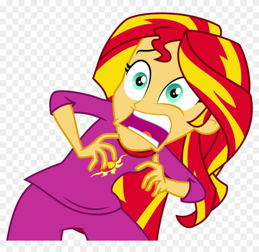Svg Library Stock Absurd Res Artist Masem Clothes Equestria - Equestria Girls Sunset Shimmer Pajamas Clipart