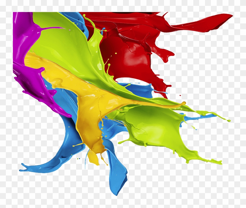 Multi Colour Paint Splash - Multi Colour Paint Splash Png Clipart