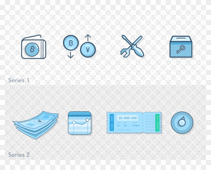 Bitcoin Bank Icons - Label Clipart