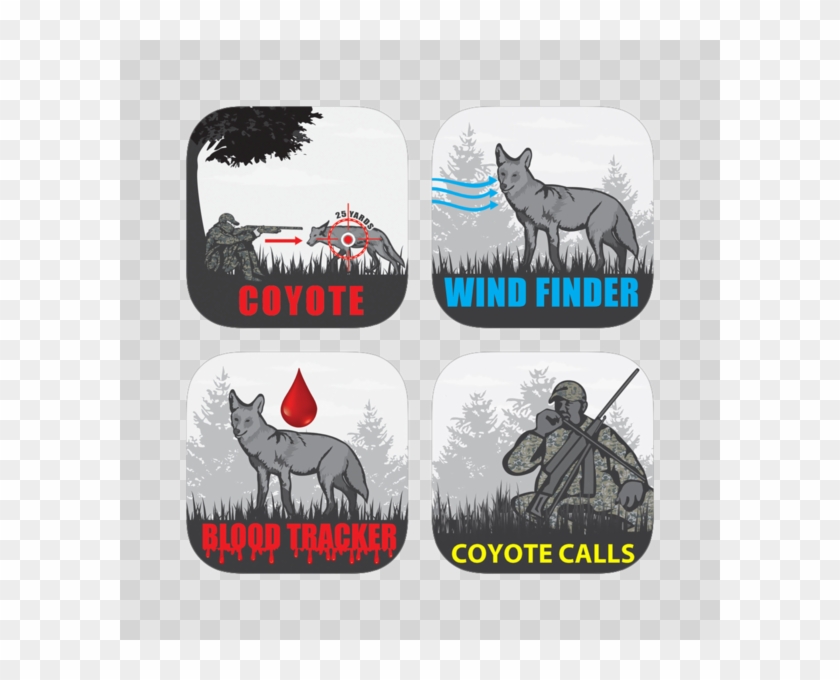 Coyote Calls Hunting Range Finder Coyote Wind Blood - Siberian Husky Clipart #369271