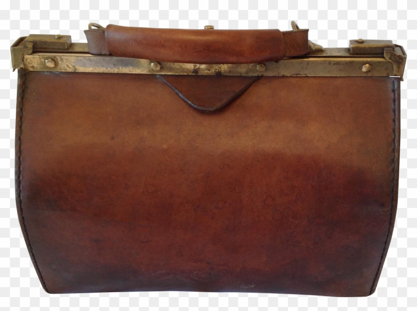 French Vintage Gladstone/doctors Bag C1920 - Doctor Bag Cliparts Png Transparent Png