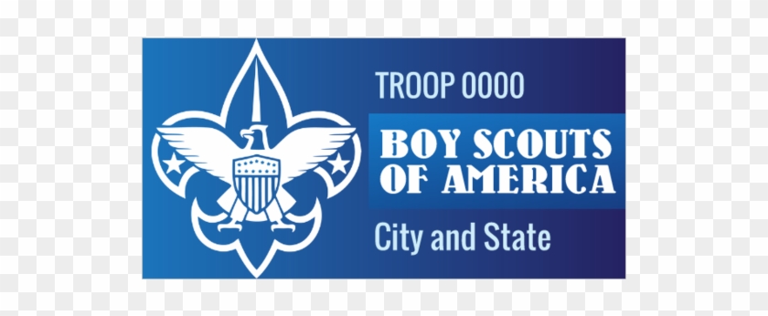 Boy Scouts Of America With Troop Number And Location - Scout Me In Logo Clipart
