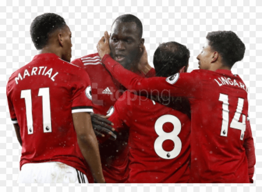 Free Png Download Romelu Lukaku, Anthony Martial, Juan - Manchester United Team Png Clipart #3600119