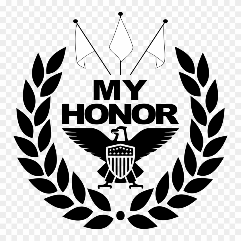 My Honor Logo - Laurel Wreath Clipart