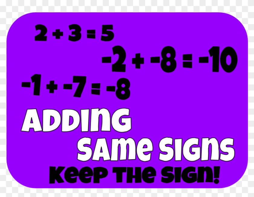 Adding Integers, Addition, En, Math, Number Operations, - Graphic Design Clipart