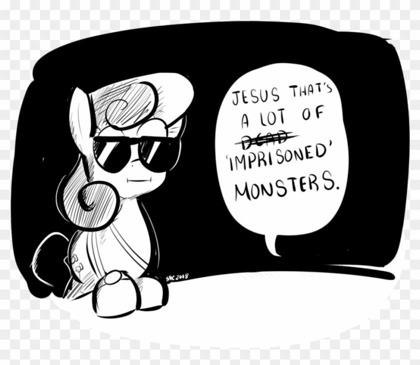 Christheblue, Black And White, Bon Bon, Dead Monsters, - Cartoon Clipart