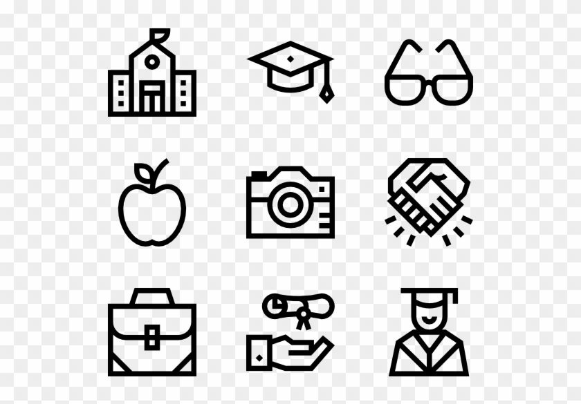 Graduation - Web Design Line Icon Clipart