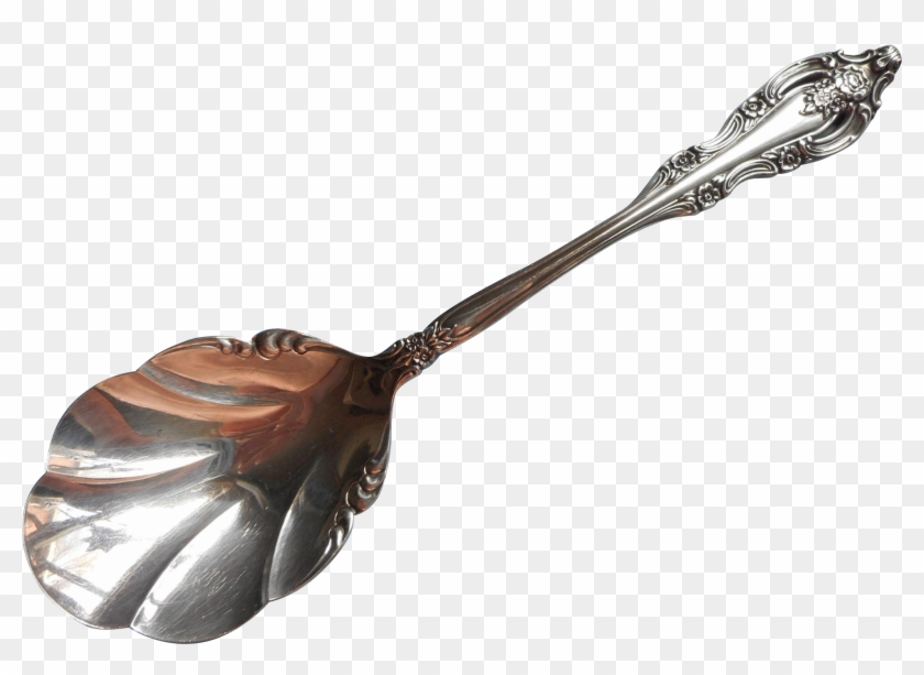 Silver Artistry 1965 Serving Spoon Shell Bowl Vintage - Kitchen Utensil Clipart