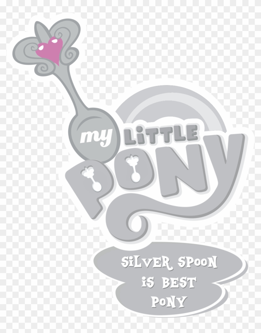 Best Pony, My Little Pony Logo, Safe, Silver Spoon - My Little Pony Friendship Is Magic Logo Png Clipart #3601785