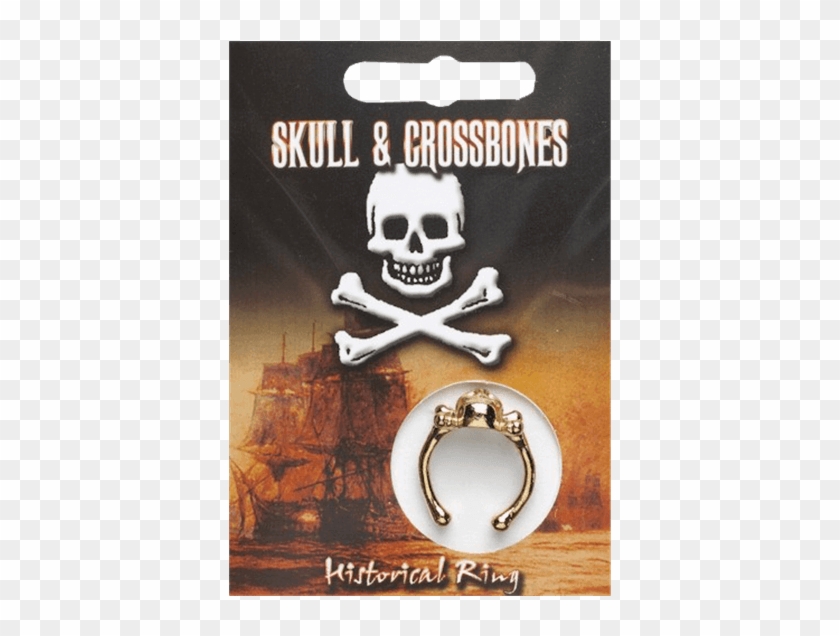 Skull And Crossbones Ring - Skull And Crossbones Clipart #3601996