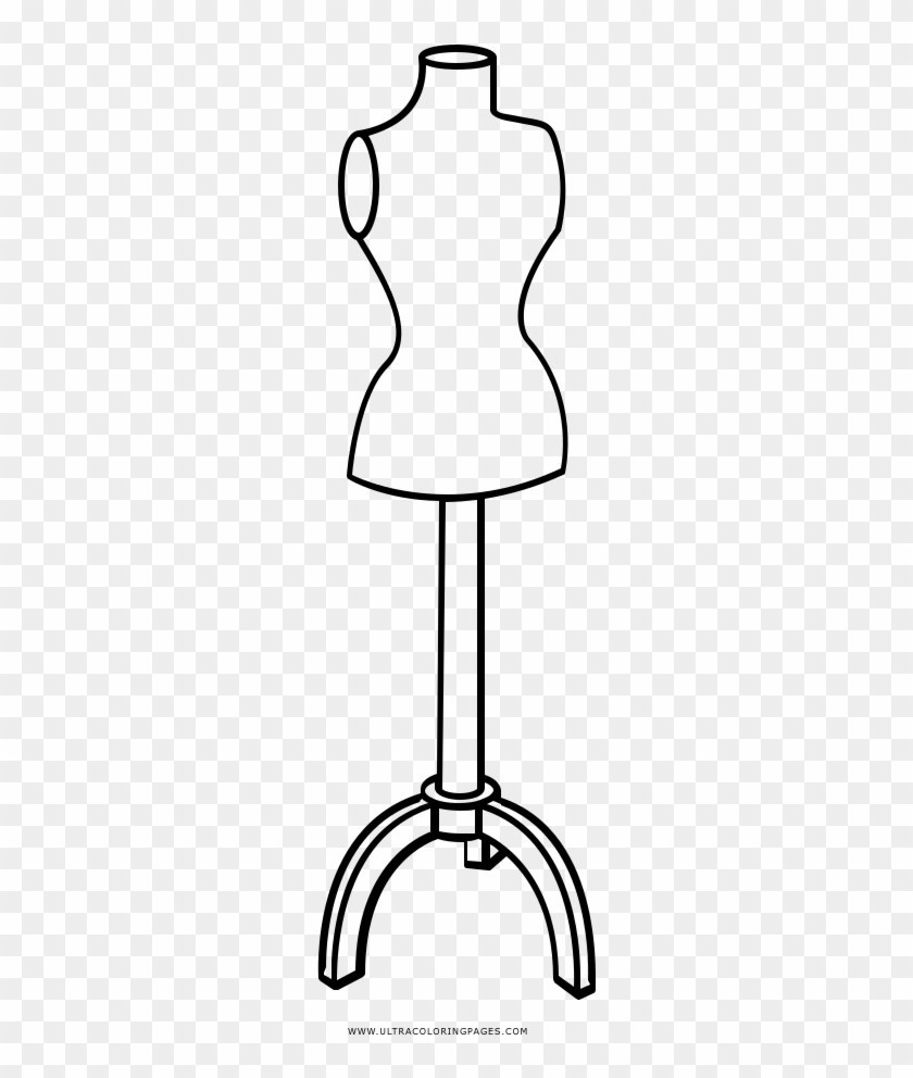 Mannequin Coloring Page - Mannequin Clipart #3602113