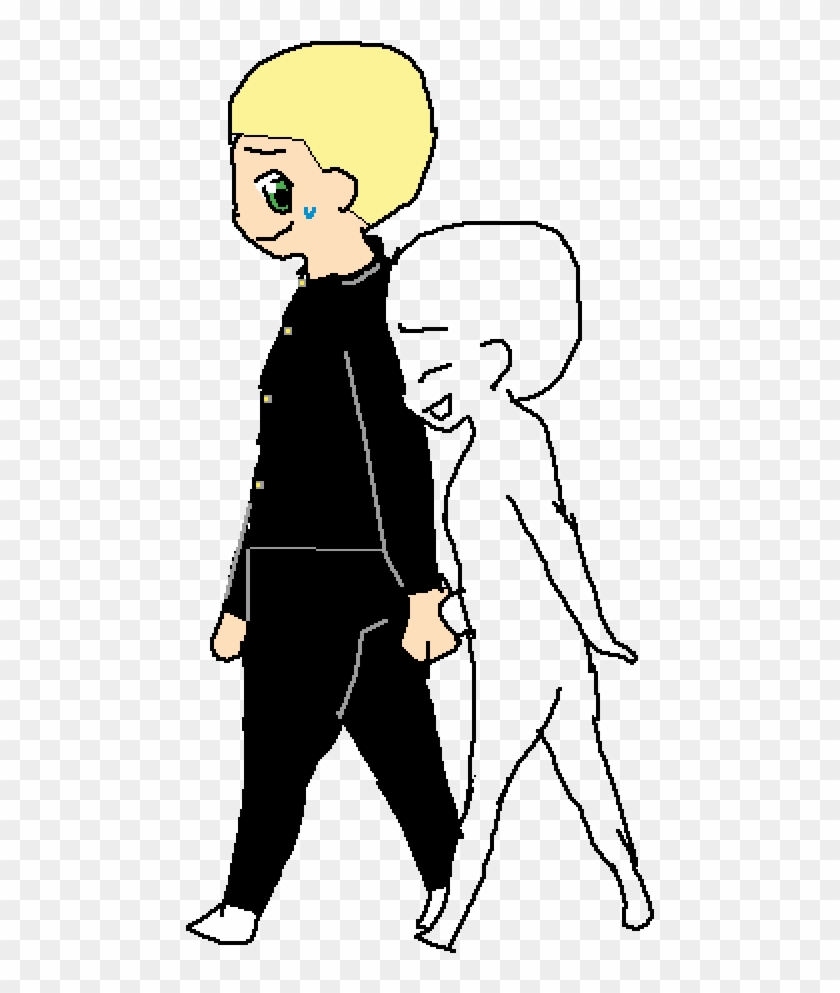 When The People Walk Wit Their Crush Be Like - Cartoon Clipart