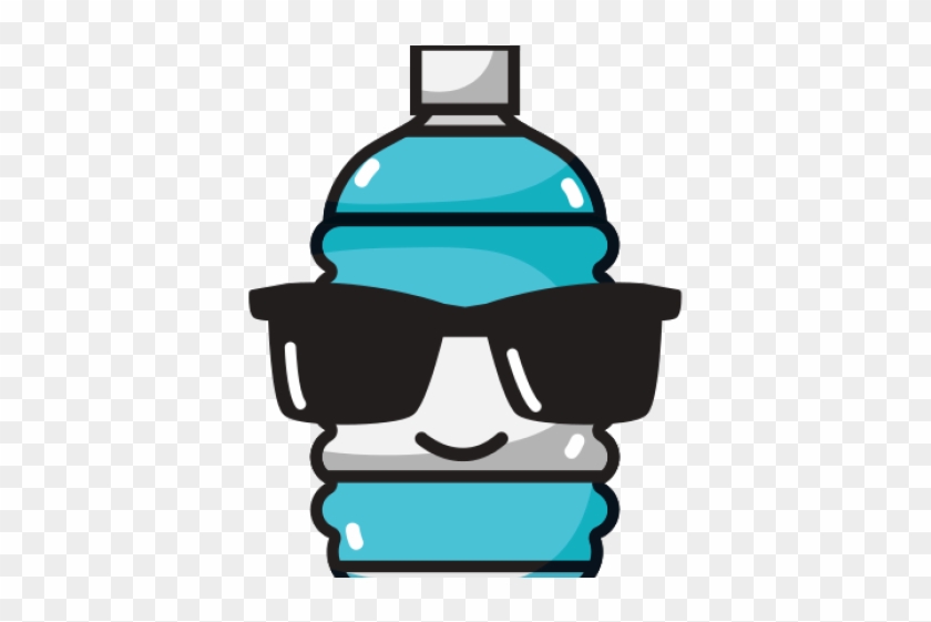 Water Bottle Clipart Cute - Sad Plastic Bottle Cartoon - Png Download