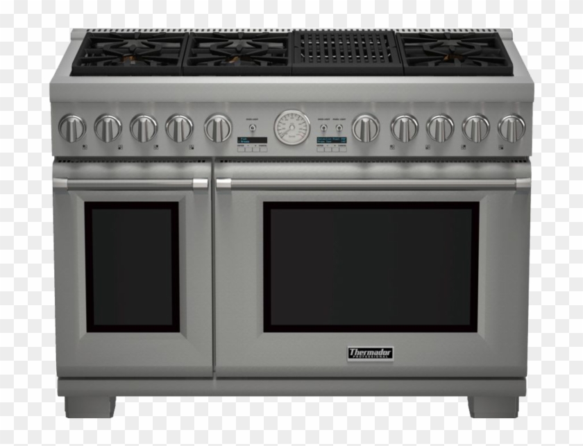 Thermador 48-inch Pro Grand Commercial Depth All Gas - Thermador Range Clipart