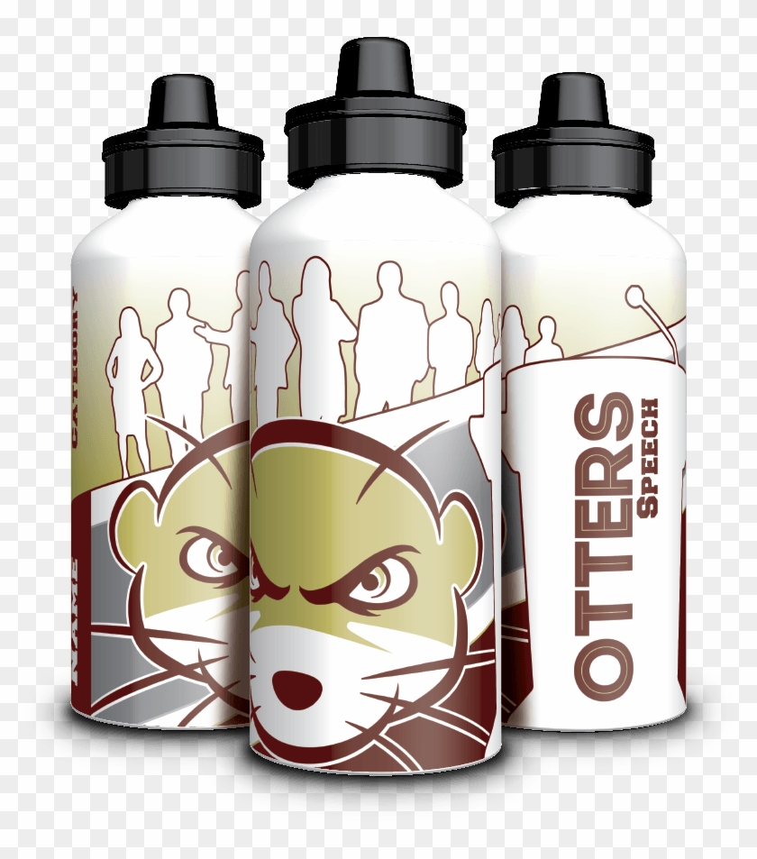 Ff Otters Speech 20oz 2018 Water Bottle - Plastic Bottle Clipart
