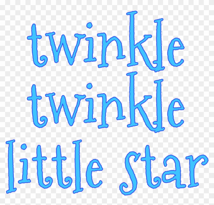 #twinkle #star #words #fonts #christmas #sticker#blue - Calligraphy Clipart #3602804