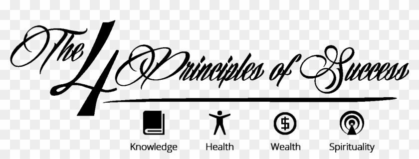 The 4 Principles Of Success Logo Black - Podcast Clipart #3603447