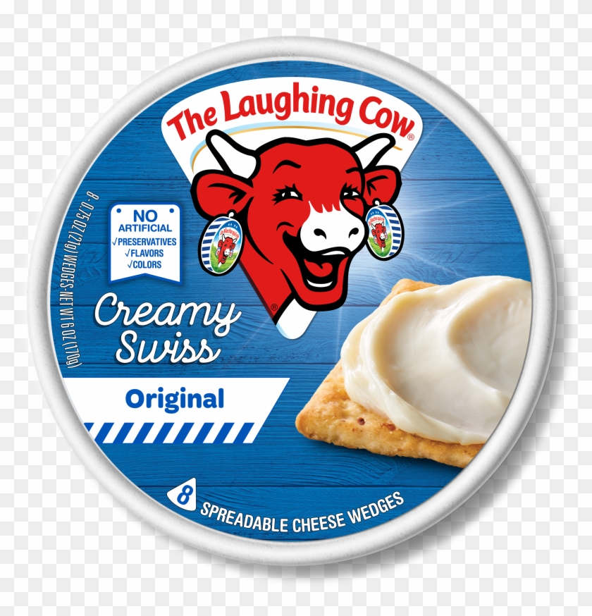 The Laughing Cow Creamy Original Swiss Cheese Spread, - Laughing Cow Cheese White Cheddar Clipart