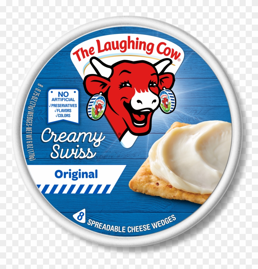 The Laughing Cow Creamy Original Swiss Cheese Spread, - Laughing Cow Cheese White Cheddar Clipart #3603889