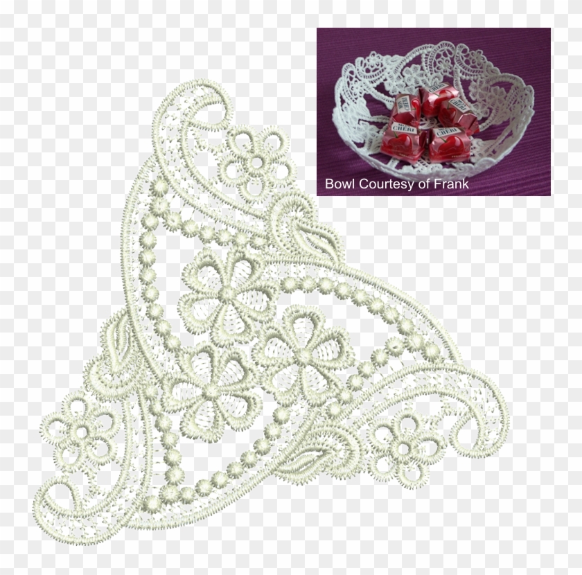 Sue Box - Lace Gift - Cutwork Embroidery Designs Free Download Clipart
