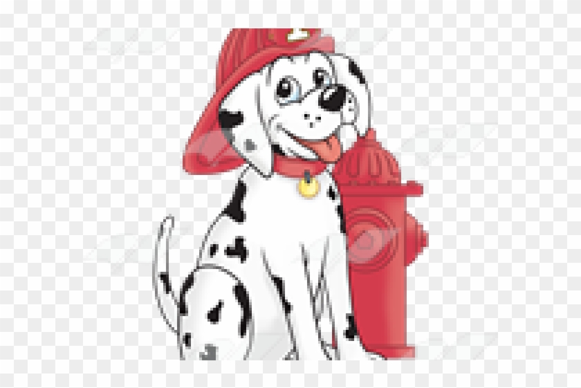 Clipart Freeuse Download Dalmatian Clipart - Dalmatian Fire Dog Cartoon - Png Download
