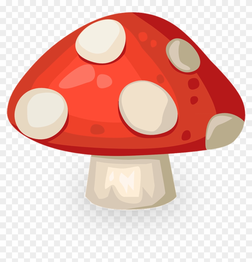 Mushroom,red,white,polka Dots,organic,fly Agaric,toadstool, - Png Clipart Mushroom Png Transparent Png