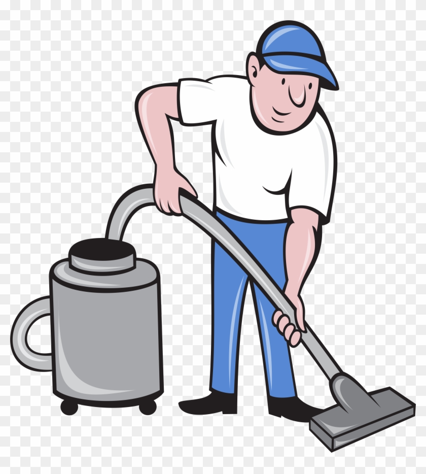 Janitor Clipart Vacuum - Vacuum The Carpets - Png Download #3605975