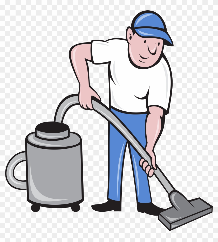 Janitor Clipart Vacuum - Vacuum The Carpets - Png Download
