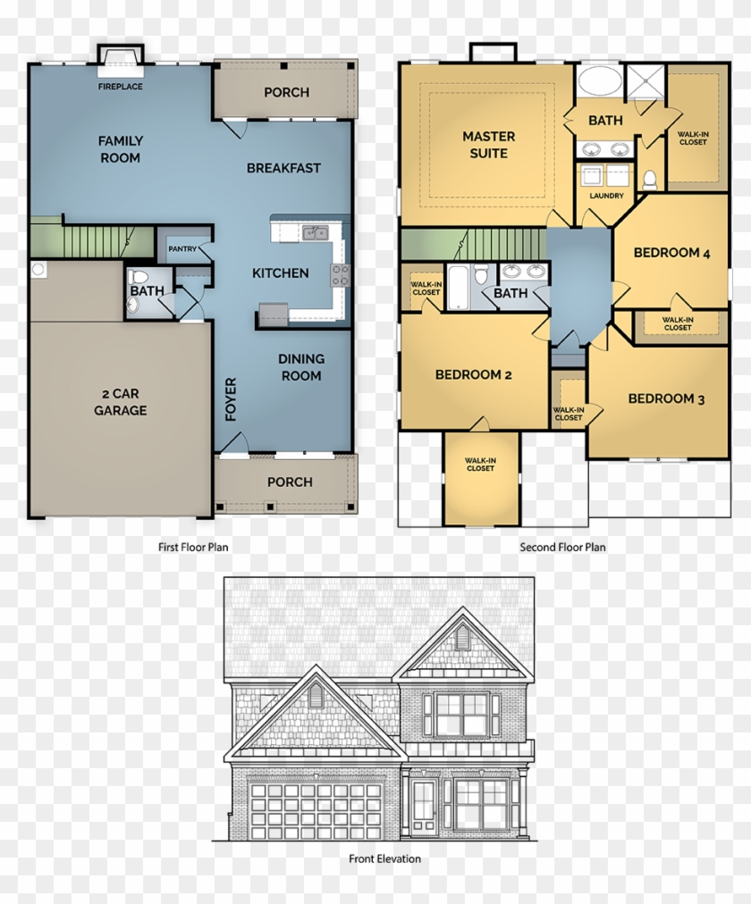 Upstairs Offers A Master Bedroom With A Trey Ceiling - Floor Plan Clipart