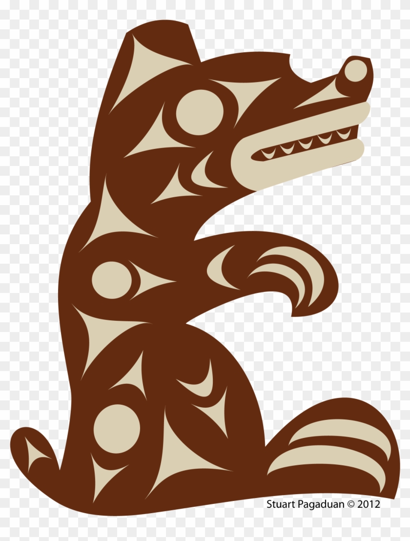 Bear-speuth - Coast Salish Bear Clipart