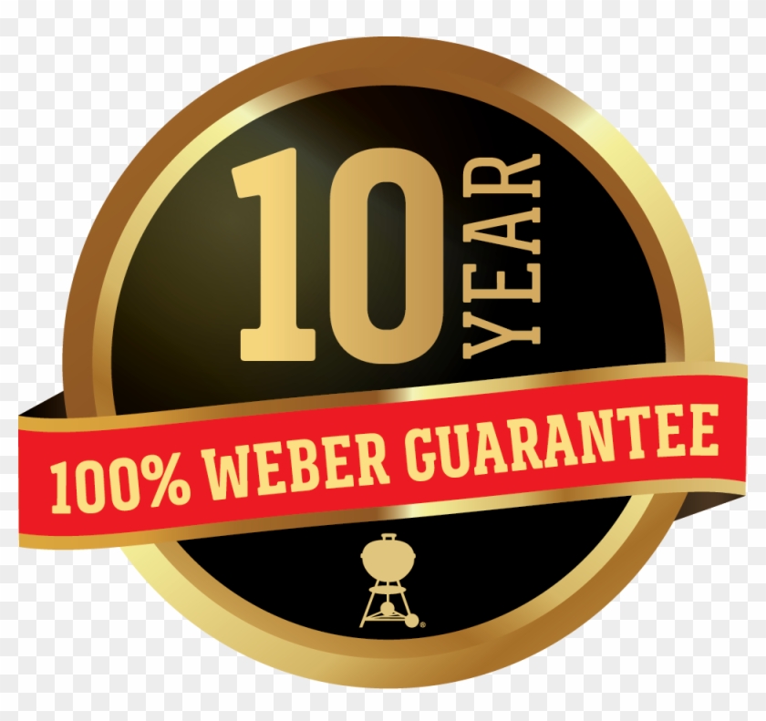 10 Year, 100% Weber Guarantee - Weber-stephen Products Clipart #3607280