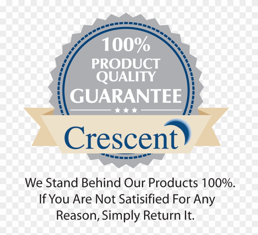 Crescent Quality Control - Product Quality Guarantee Clipart #3607443