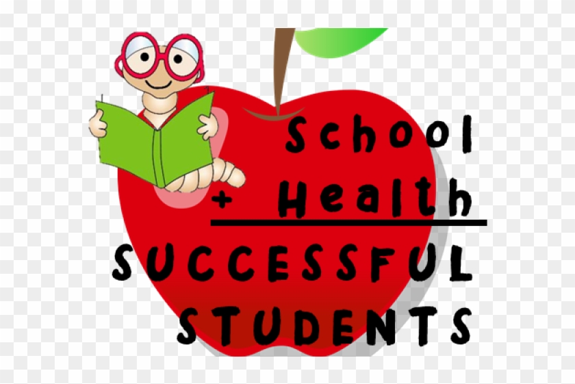 Health Clipart School Health - Book Worm - Png Download