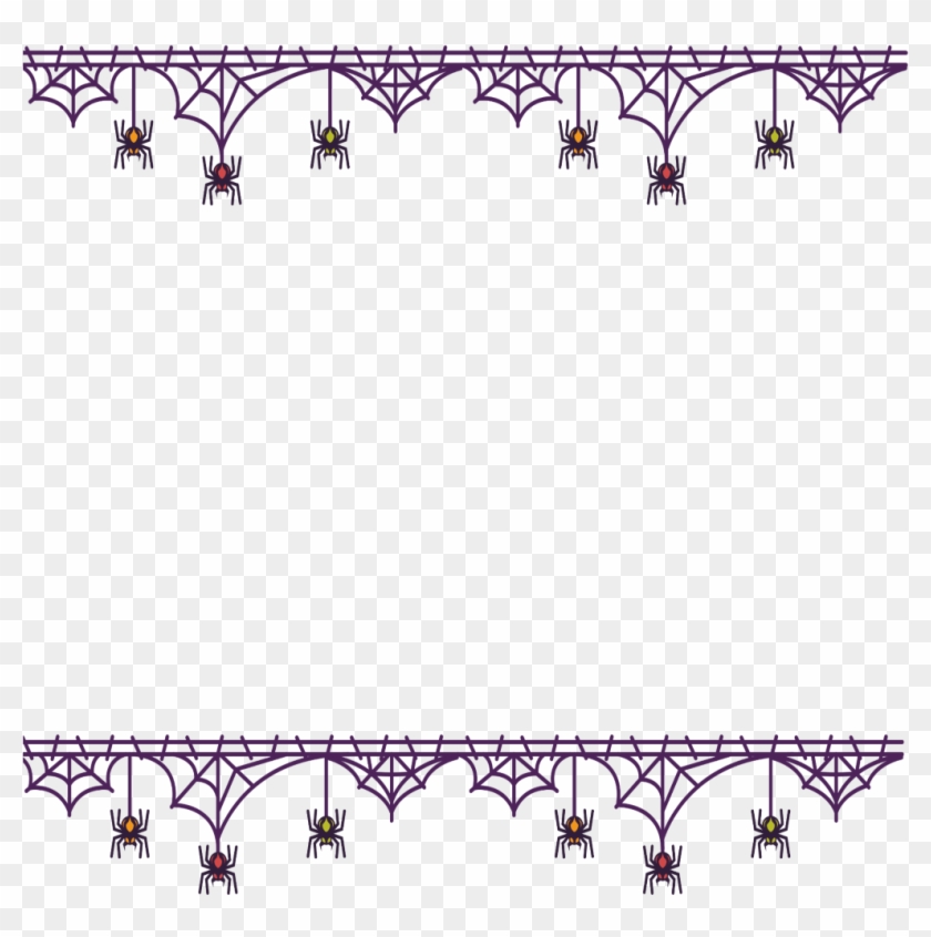 #mq #purple #border #borders #spiders #halloween - Circle Clipart