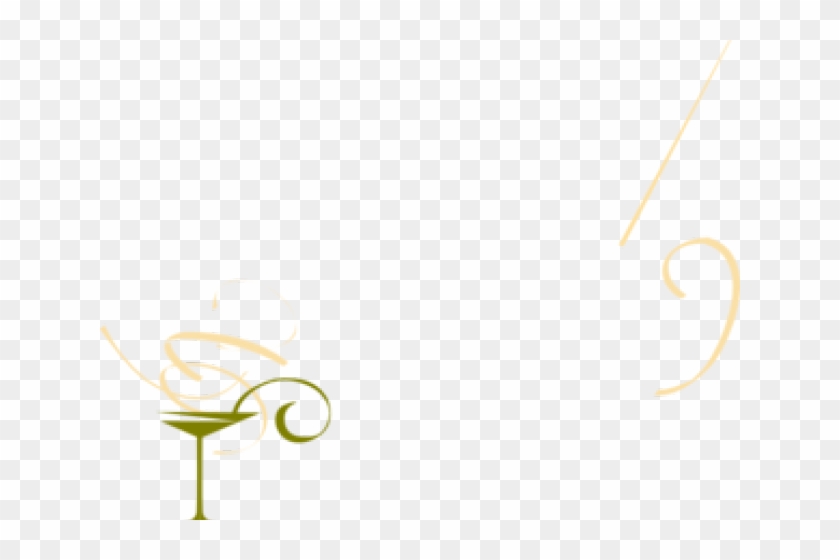 Cocktail Clipart Gold Cocktail - Martini Glass Clip Art - Png Download