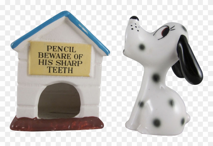 Figural Dog & Doghouse Pencil Sharpener And Holder - Figurine Clipart #3608794