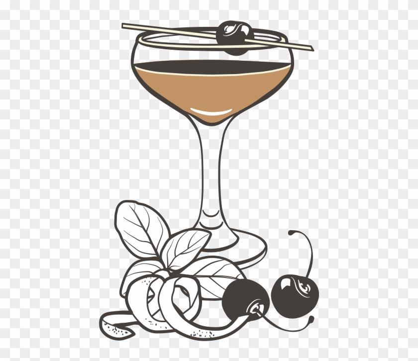 Cocktail Clipart Liqour - Champagne Stemware - Png Download #3609153