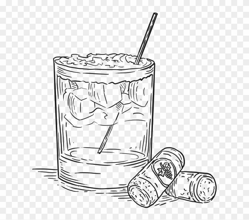 Clipart Royalty Free Library Drink Drawing Cocktail - Drawing Cocktail Transparent - Png Download #3609239