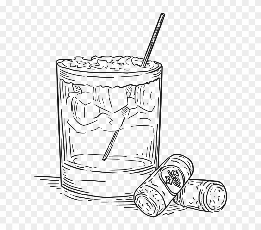 Clipart Royalty Free Library Drink Drawing Cocktail - Drawing Cocktail Transparent - Png Download
