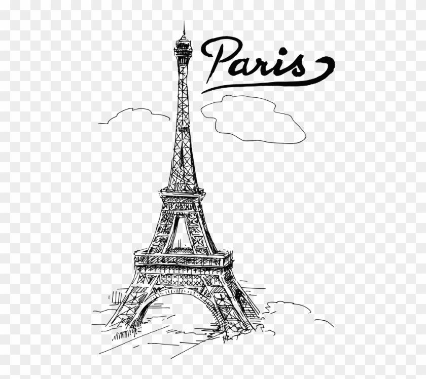 Drawing Paris Eiffel Tower Art Clipart