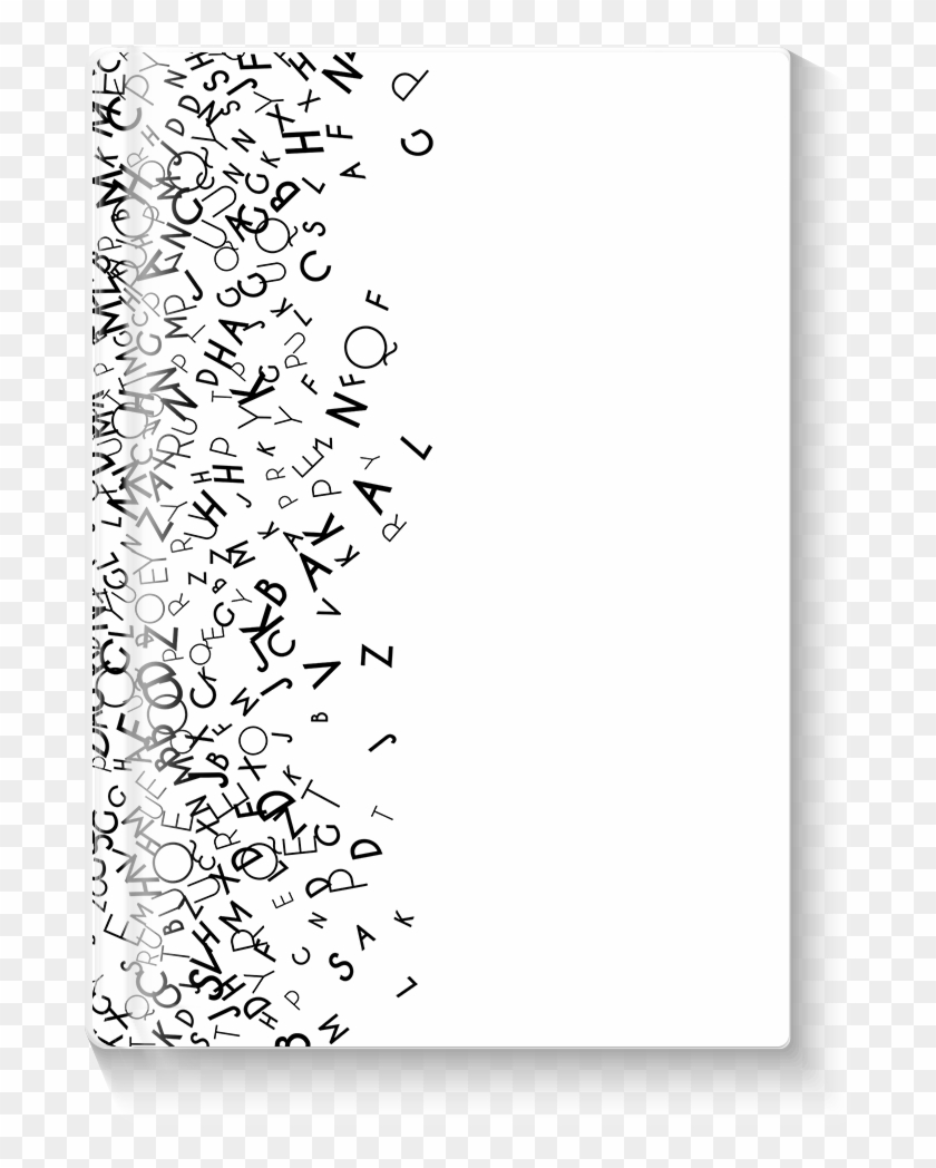 Falling Letters Journal - Letters Falling Png Clipart