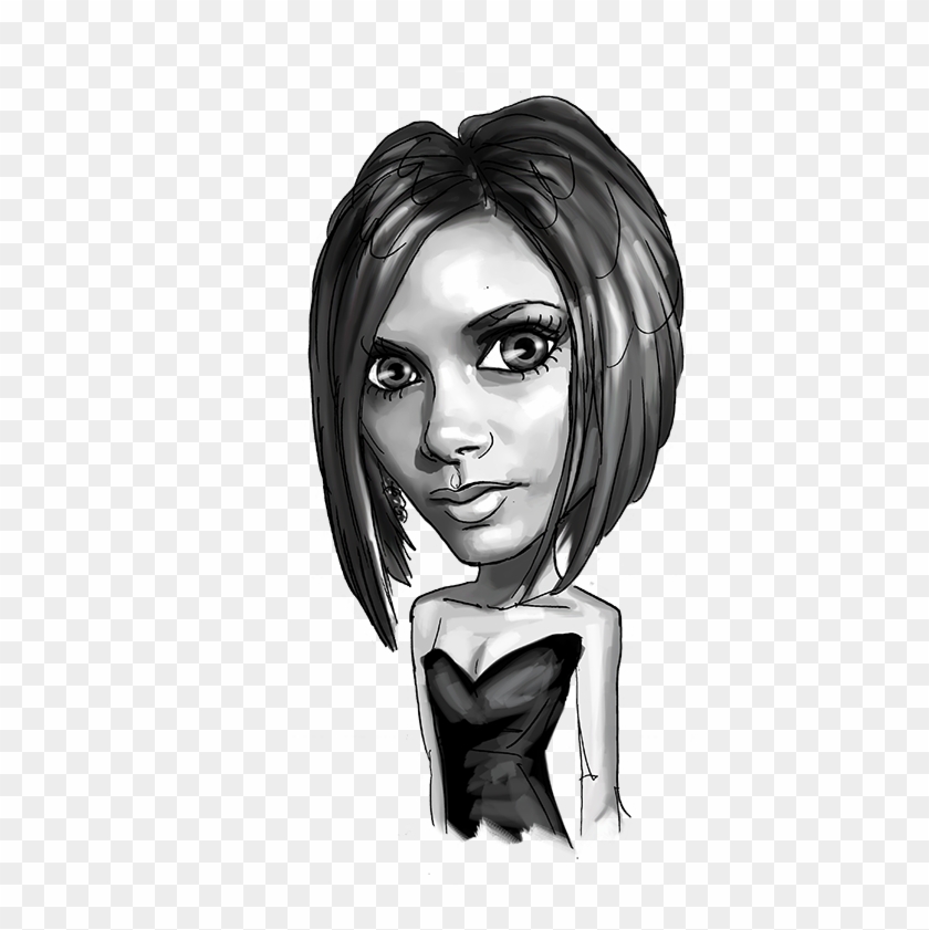 Funding Circle - Brilliant Minds - Victoria Beckham - Illustration Clipart