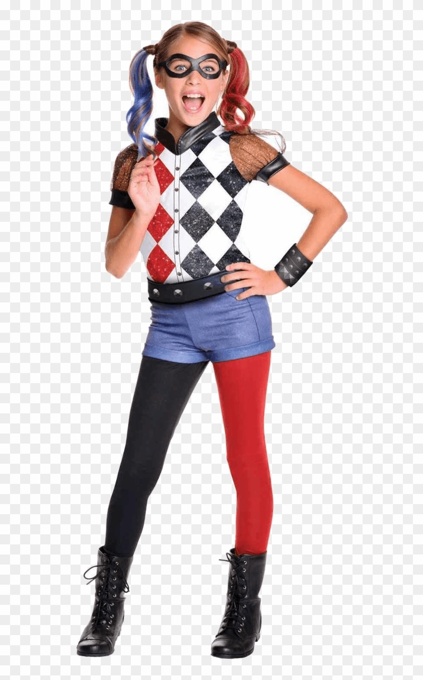 Child Deluxe Harley Quinn Costume - World Book Day Costumes Harley Quinn Clipart