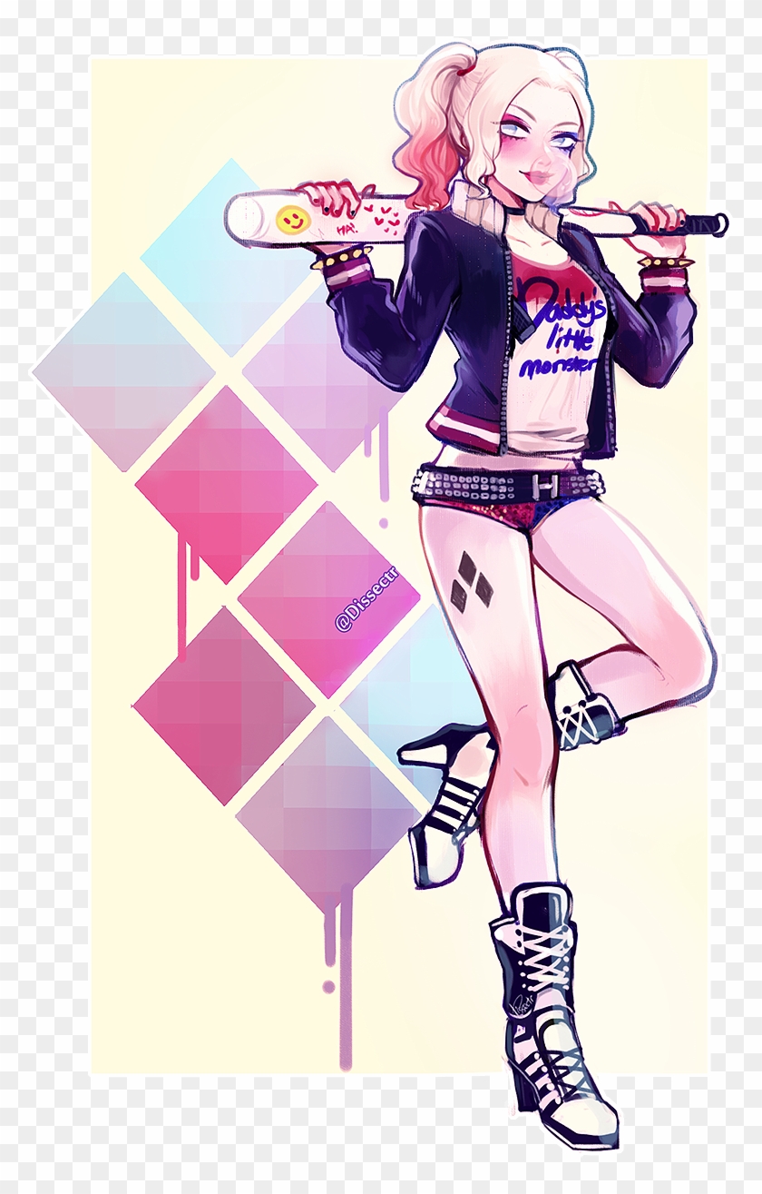 “harley Quinn From Suicide Squad ~~ ” - Harley Quinn Fan Art Transparent Clipart