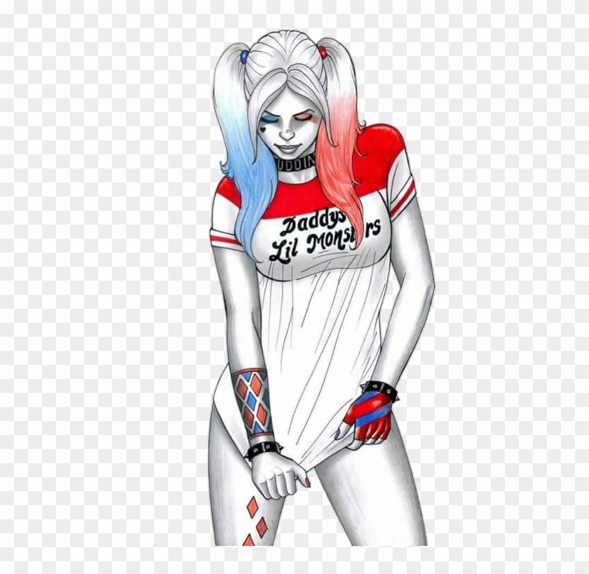 ##harley #harleyquinn #margotrobbie #jaredleto #joker - Hot Harley Quinn Drawing Clipart