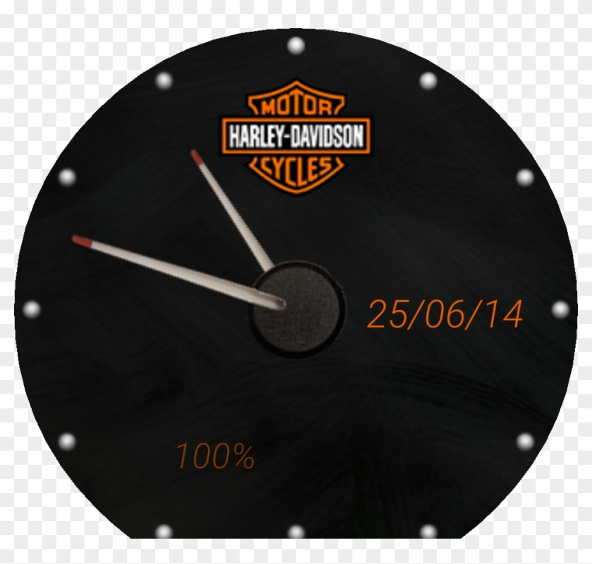Analog Harley Watch Face Preview Clipart #3610247