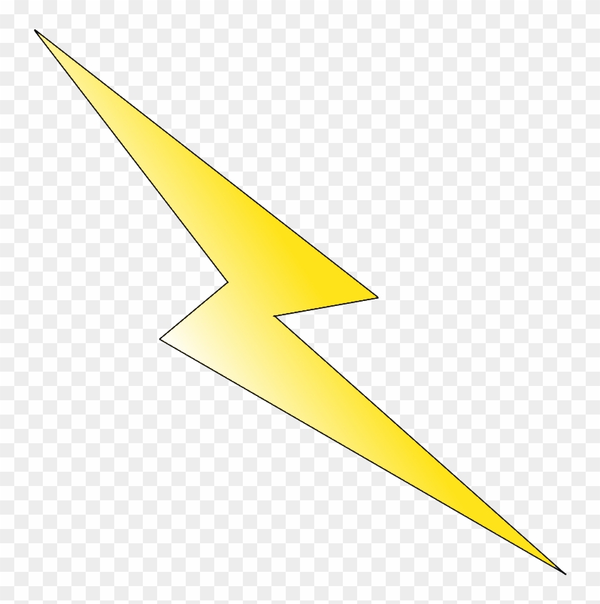 Lightening Bolt - Triangle Clipart