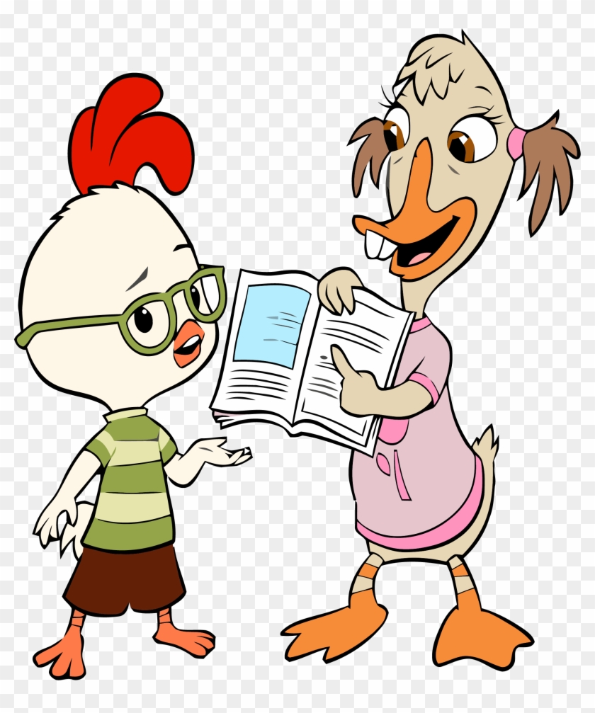 Chicken Little Abby Mallard Book Clipart Png - Disneyland Mascots Chicken Little Transparent Png